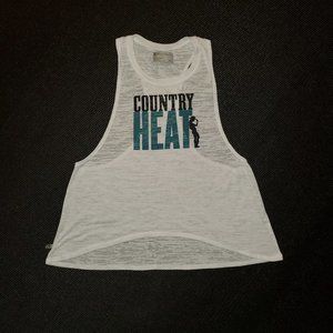 BEACHBODY RACERBACK FLOWY TANK COUNTRY HEAT